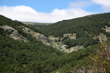 Fototapeta na wymiar Mountain range in Madrid