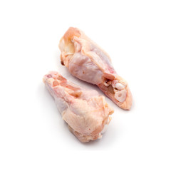 Fresh chicken wings  Isolated on the white background