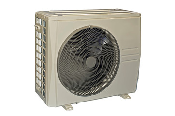 External air conditioner, isolated on a white background