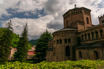 The historic center and market of the Catalan Spanish city