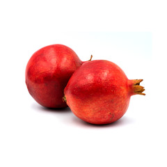 Pomegranate isolated on the white background.