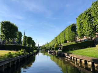 Fototapeta na wymiar Canal in IJlst