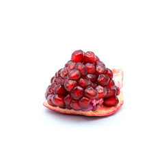 Pomegranate  isolated on the white background.