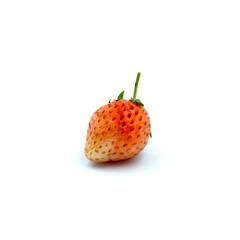 Non-toxic Fresh strawberries Isolated on the white background.