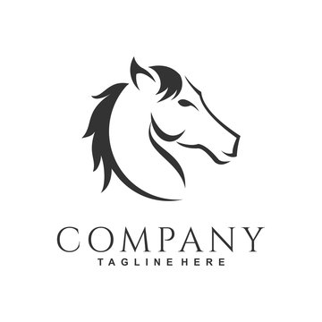 horse logo, icon and illustration