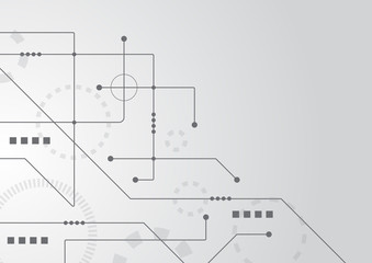 Abstract geometric connect lines and dots.Simple technology graphic background.Illustration Vector design Network and Connection concept.