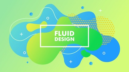 Abstract Modern Gradient Fluid Background Design Template Vector