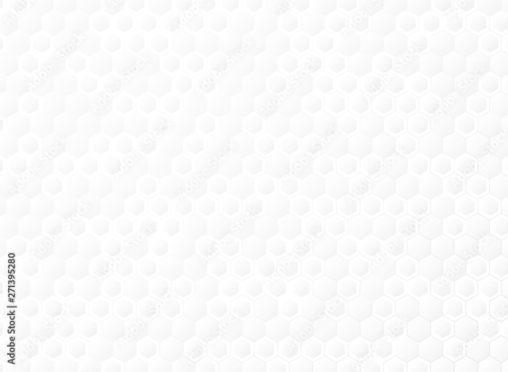 Poster abstract hexagonal gradient white of technology template background vector. illustration vector eps1