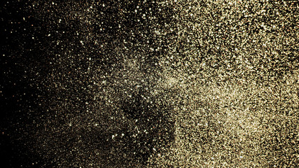 Golden Glitter Dust background. Magical Particles. Luxury Texture Design. Stylish fashion backdrop