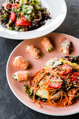 Delicious restaurant dish of national Georgian cuisine