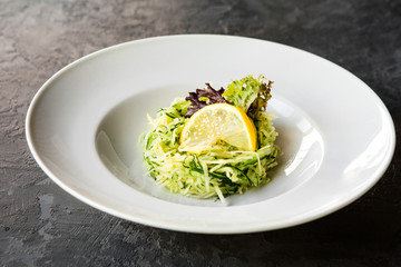 Delicious restaurant dish of national Georgian cuisine