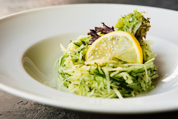 Delicious restaurant dish of national Georgian cuisine