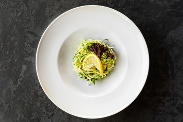 Delicious restaurant dish of national Georgian cuisine