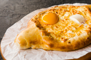 Delicious restaurant dish of national Georgian cuisine