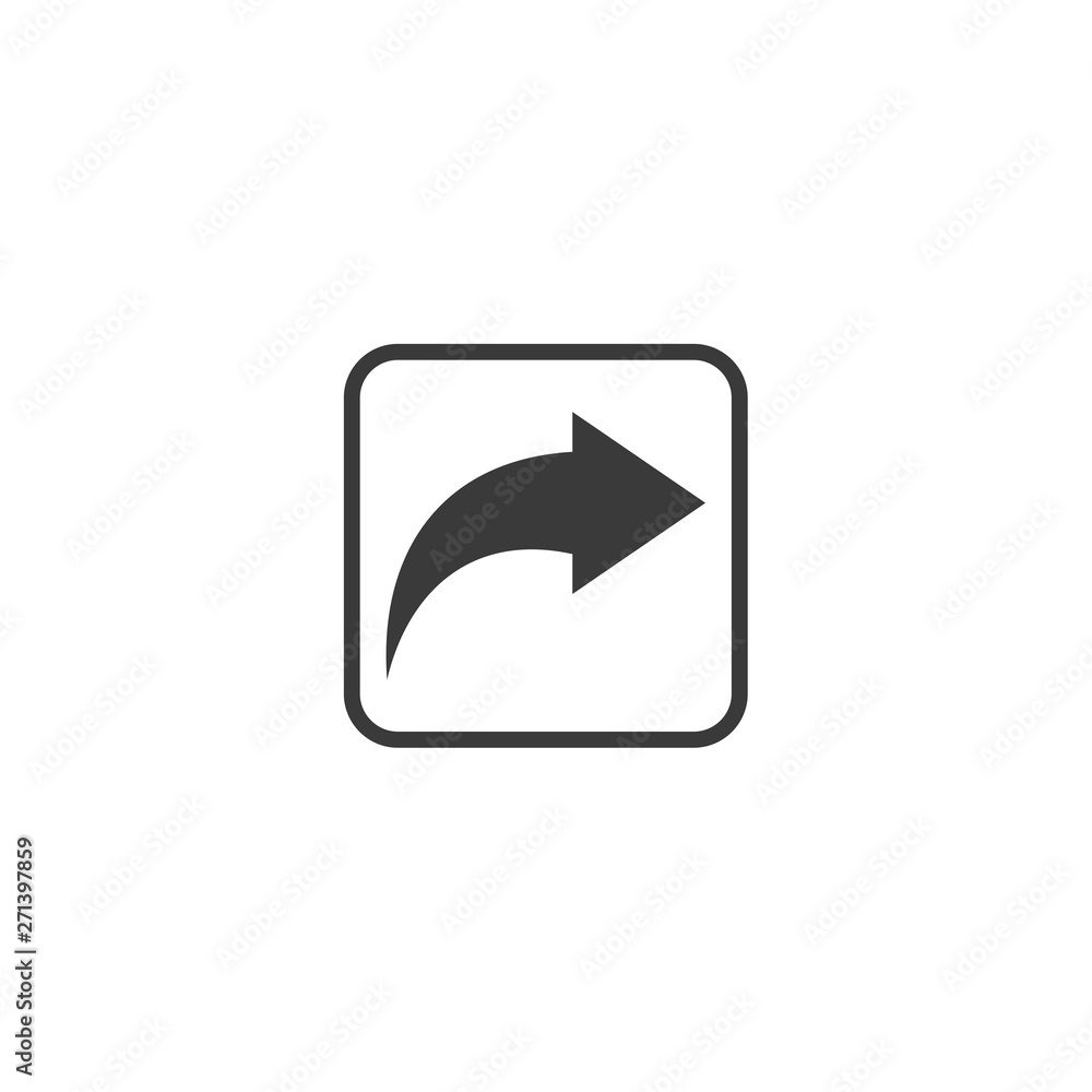 Poster Share icon vector. sharing symbol for web site Computer and mobile vector.