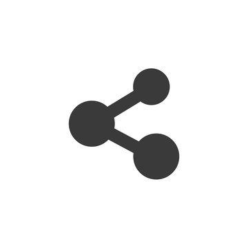 Share icon vector. sharing symbol for web site Computer and mobile vector.