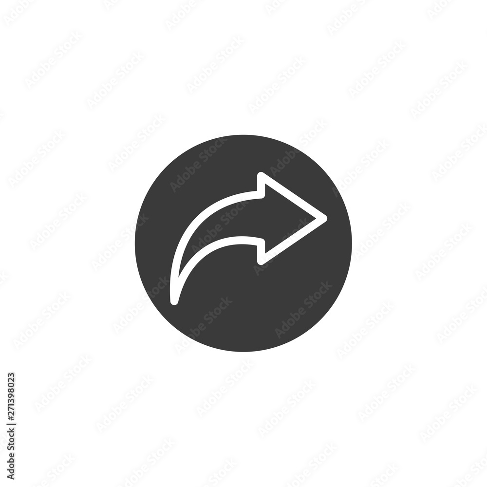 Aufkleber Share icon vector. sharing symbol for web site Computer and mobile vector.