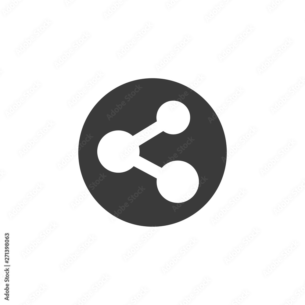 Poster Share icon vector. sharing symbol for web site Computer and mobile vector.