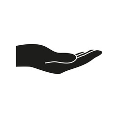 Hand icon. Simple vector illustration