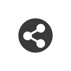 Share icon vector. sharing symbol for web site Computer and mobile vector.