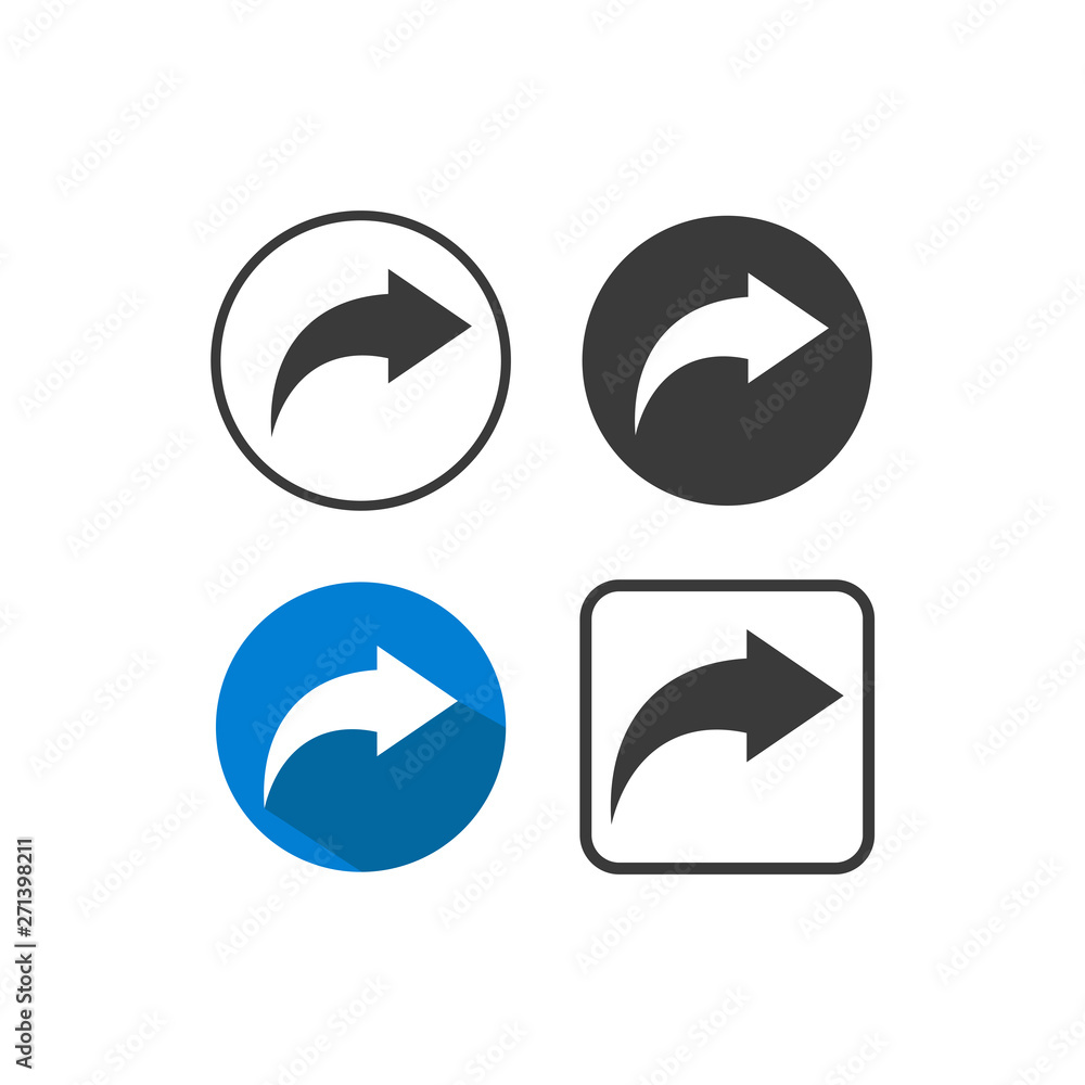 Poster Share set icon vector. sharing pack symbol for web site Computer and mobile vector.