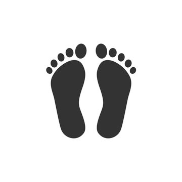 Human organ. Feet icon on a white background