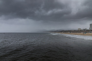 Cloudy Coastal Los Angeles