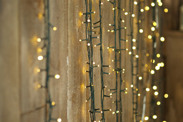Glare and bokeh from a garland