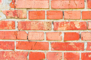 Obraz premium Texture, brick, wall, it can be used as a background. Brick texture with scratches and cracks