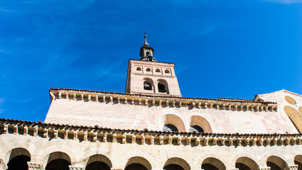 Fototapeta premium old church in the historic center of the city