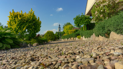 wieża kościoła parafialnego we Wtelnie © Krystian