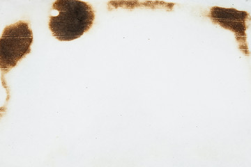 isolated scorched paper