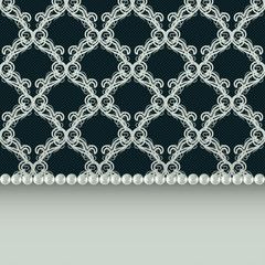 beautiful greeting card with delicate pattern. vector