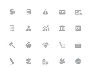 Business & Finance Icons // 32 pixels Icons White Series - Vector icons designed to work in a 32 pixel grid.