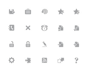 Web Icons // 32 pixels Icons White Series - Vector icons designed to work in a 32 pixel grid.