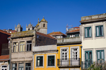 Porto Old Town landmark. Visit Portugal concept.