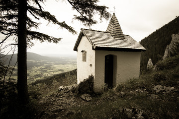 A chapel in the Bavarian Alps Breitenstein