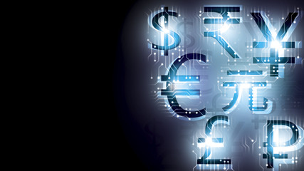 Obraz premium Blockchain cryptography cryptocurrency digital technology future security transaction for cashless money for finance fintech global disruption innovation application newtwork cloud tranformation