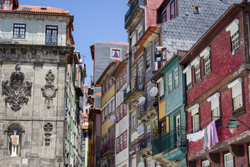 Fototapeta premium Porto Old Town landmark. Visit Portugal concept.
