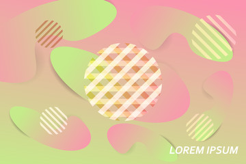 Minimal trend abstract background. Geometric gradient shapes design. Modern vector for cover, poster, website, card and social media.