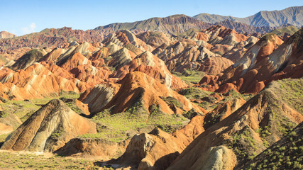 Look through beautiful sandstone rock formations in several colors