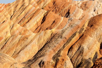 Layered sandstone in beautiful yellow colors