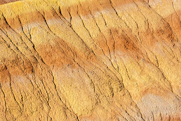 Yellow colored sandstone plateau