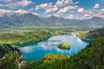 Lake Bled in afternoon sun