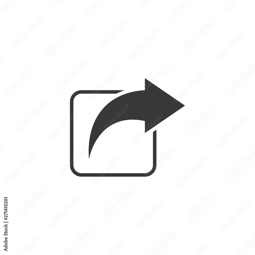 Aufkleber Share icon vector. sharing symbol for web site Computer and mobile vector.