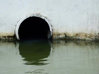 Drain in canal