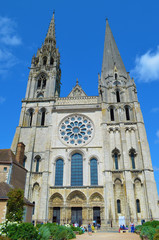 Fototapeta na wymiar Kathedrale Notre-Dame von Chartres