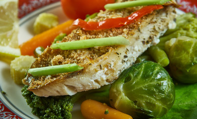 Baked massaman snapper