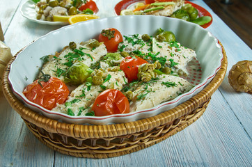 Cod with Tomato and Herb Butter