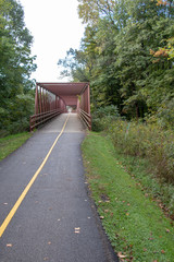 Rural road and bridge